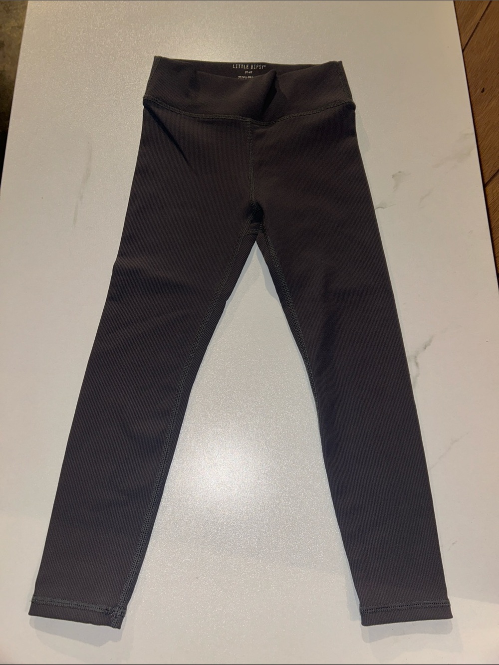 3/$25 Little Bipsy | Dark Gray ribbed Leggings
